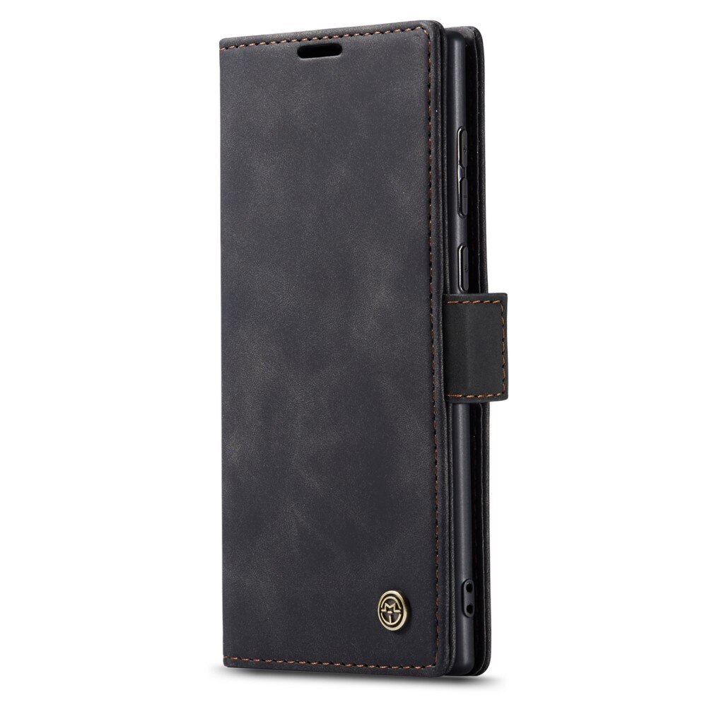 Custodie a portafoglio sottili Samsung Galaxy S23 Ultra Nero