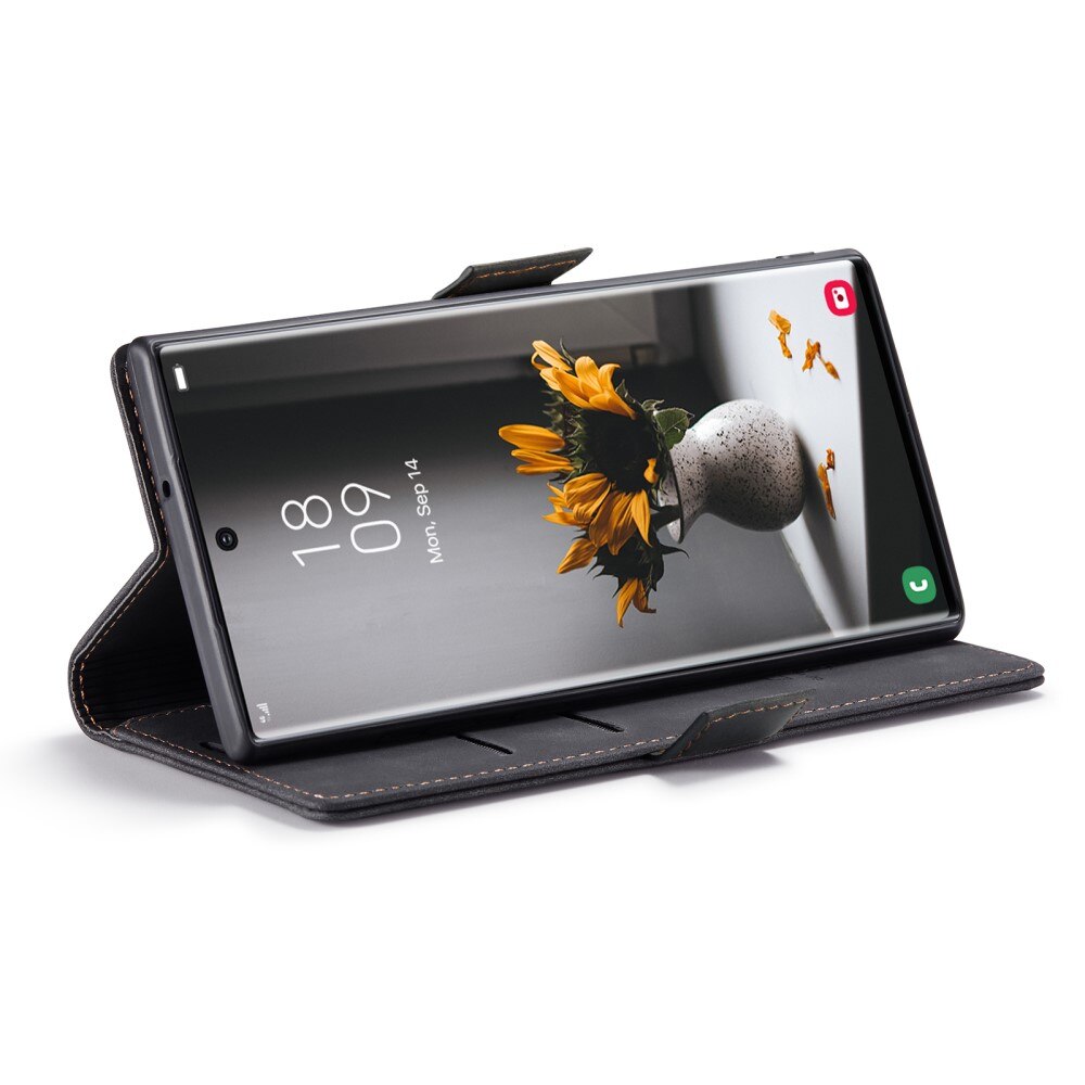 Custodie a portafoglio sottili Samsung Galaxy S23 Ultra Nero