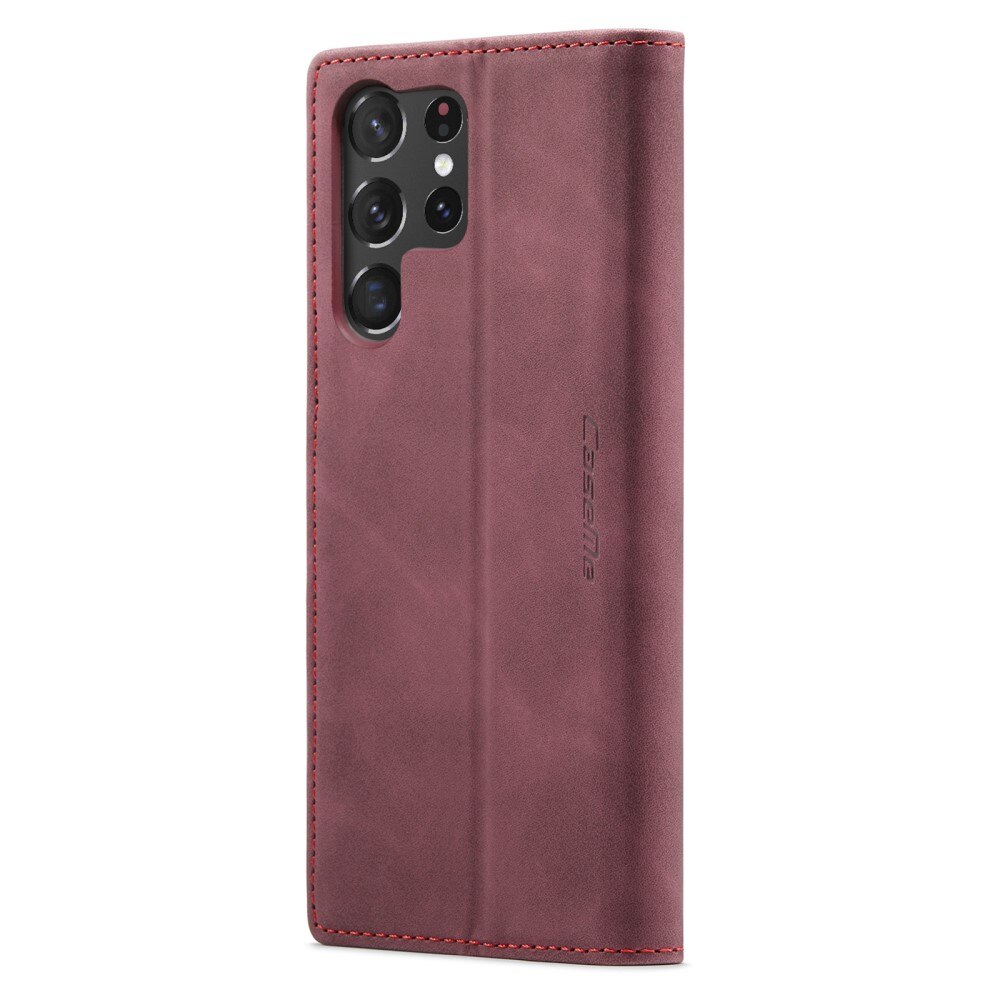 Custodie a portafoglio sottili Samsung Galaxy S23 Ultra Rosso