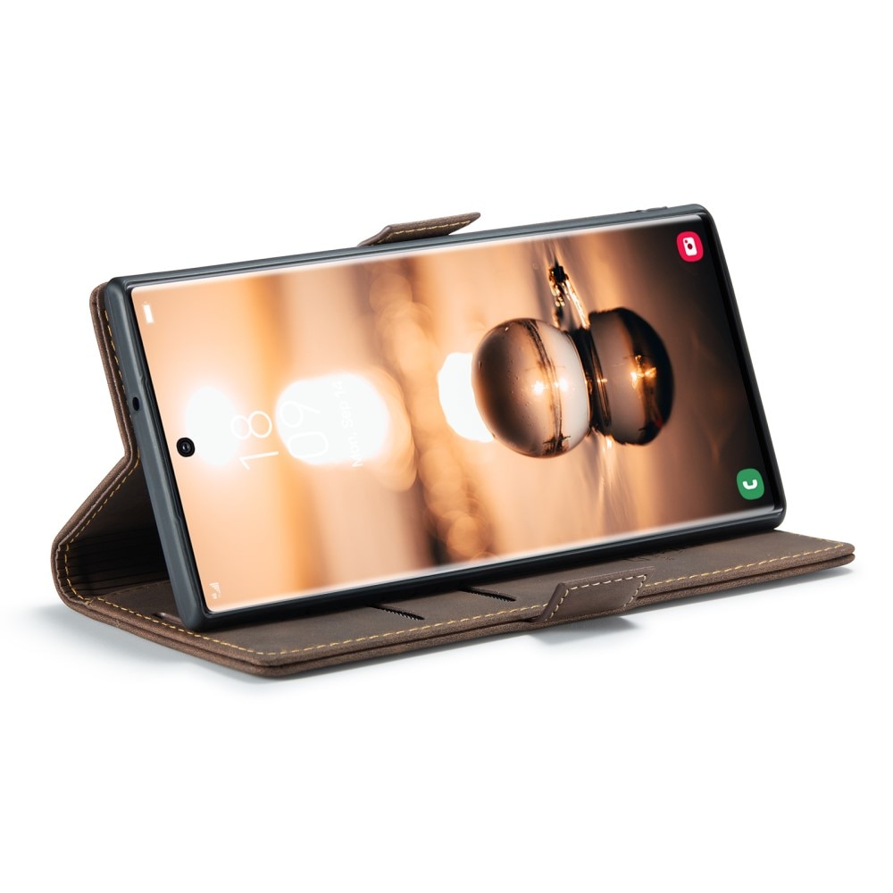 Custodie a portafoglio sottili Samsung Galaxy S23 Ultra Marrone