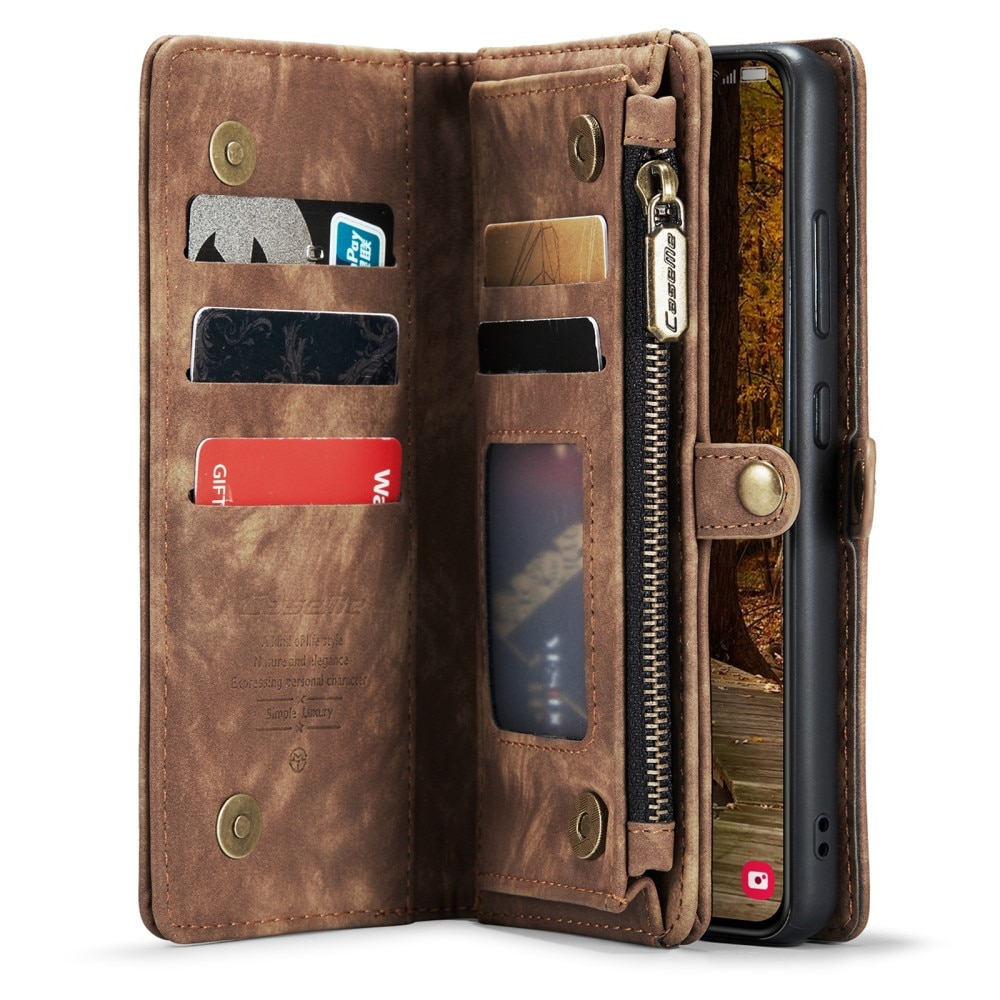 Cover portafoglio Multi-Slot Samsung Galaxy S23 marrone