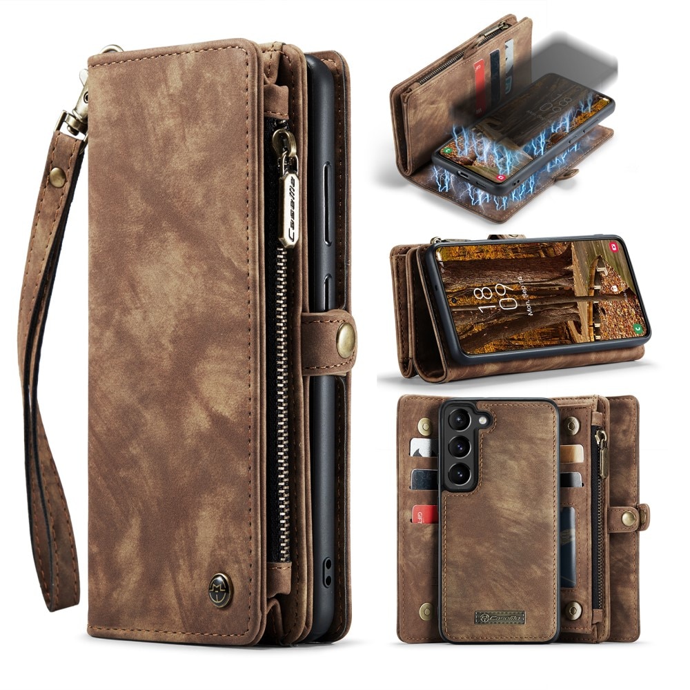 Cover portafoglio Multi-Slot Samsung Galaxy S23 marrone