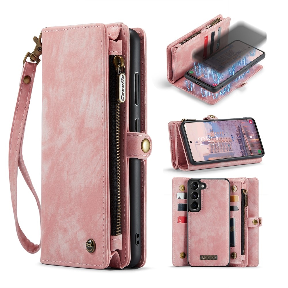 Cover portafoglio Multi-Slot Samsung Galaxy S23 rosa