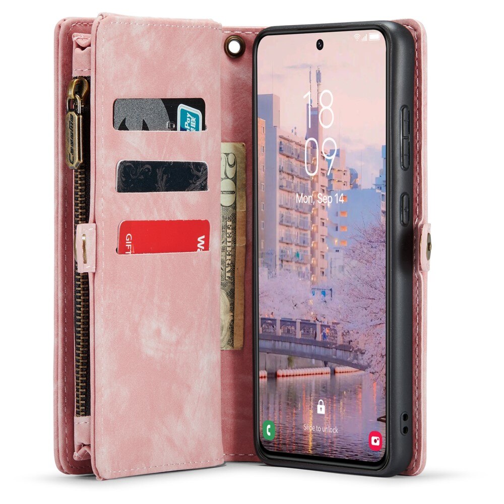 Cover portafoglio Multi-Slot Samsung Galaxy S23 rosa