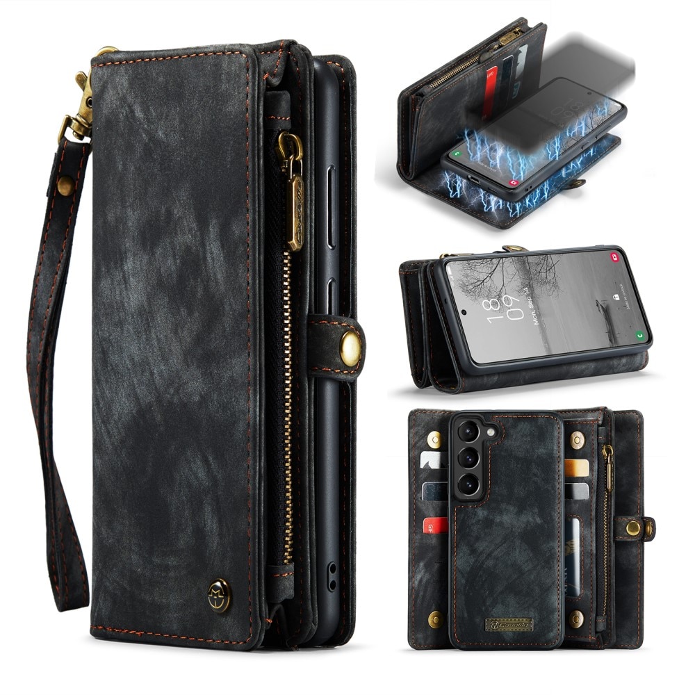 Cover portafoglio Multi-Slot Samsung Galaxy S24 Plus grigio
