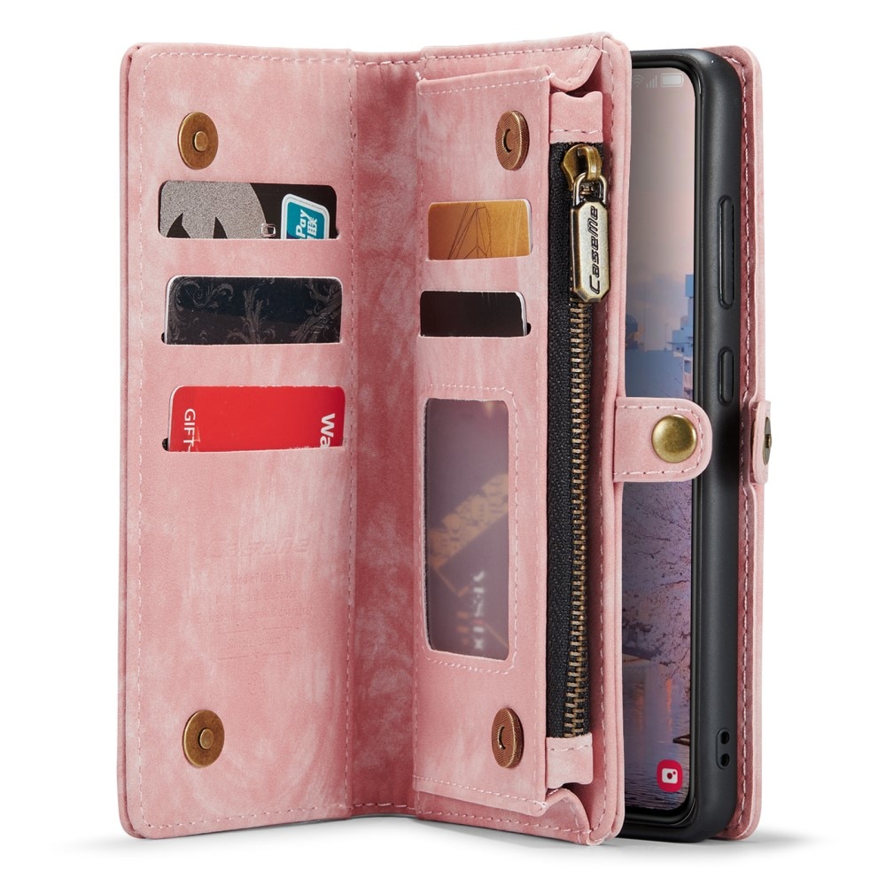 Cover portafoglio Multi-Slot Samsung Galaxy S23 Plus rosa