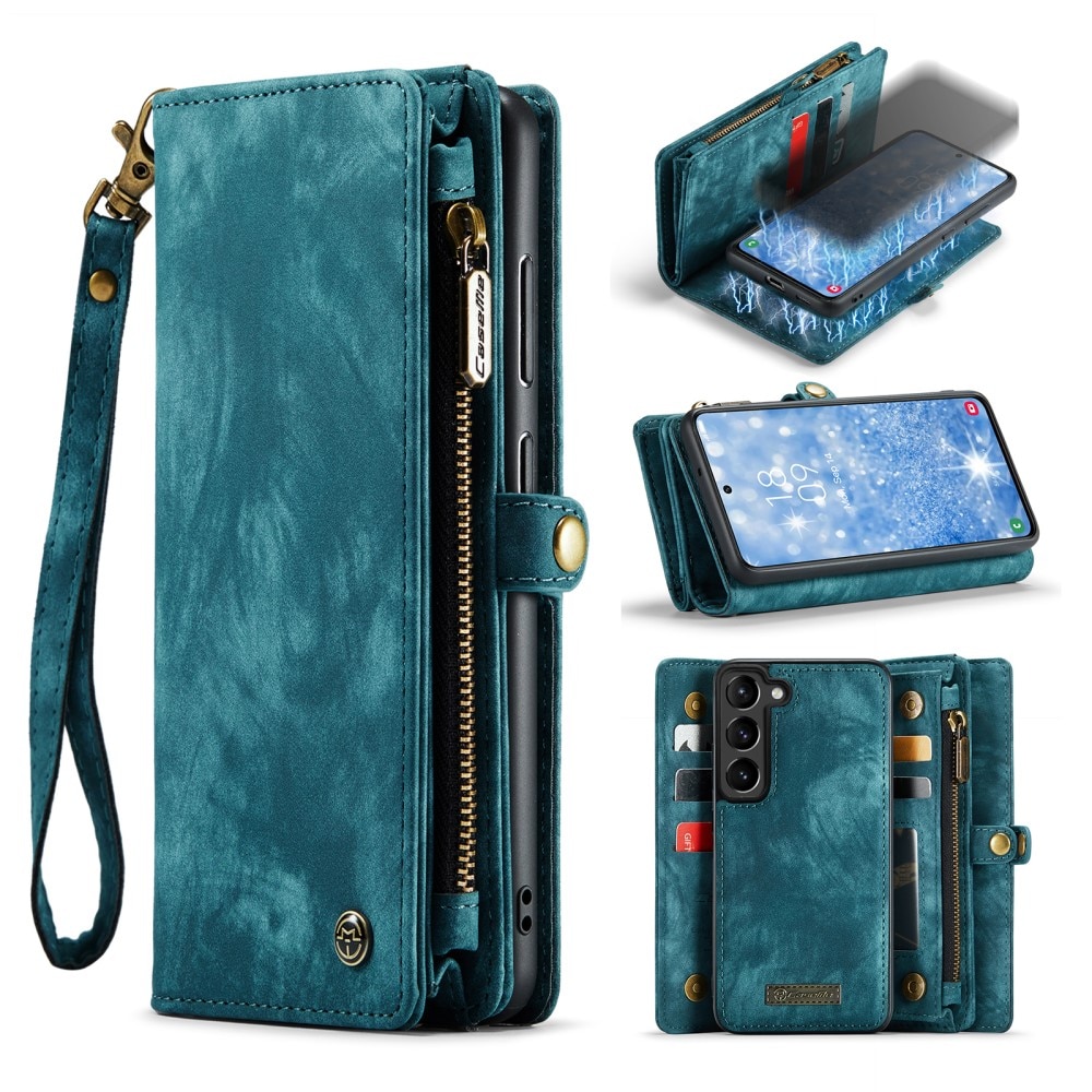 Cover portafoglio Multi-Slot Samsung Galaxy S24 Plus blu