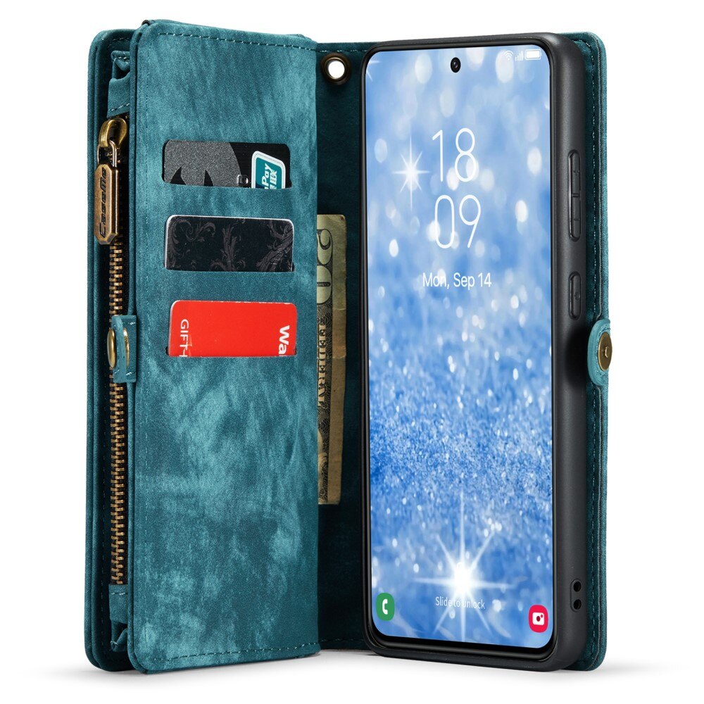 Cover portafoglio Multi-Slot Samsung Galaxy S23 Plus Blu