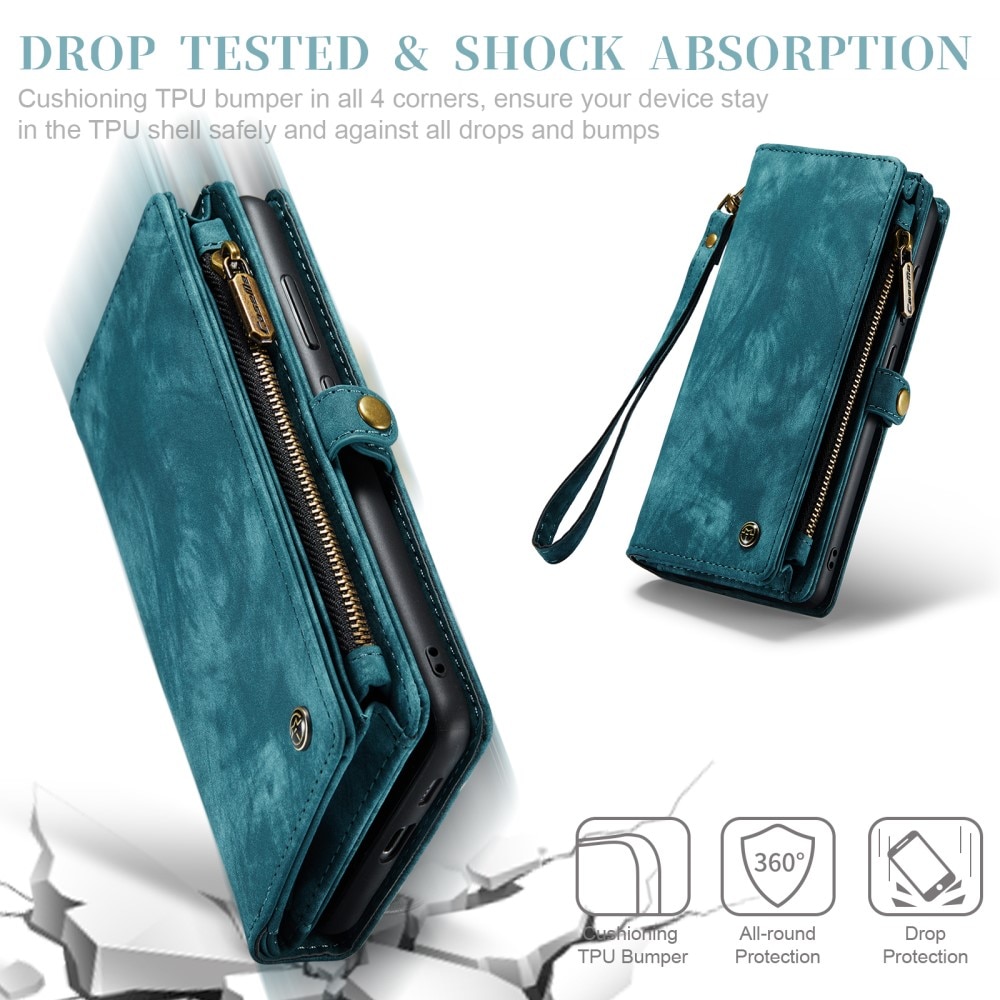 Cover portafoglio Multi-Slot Samsung Galaxy S23 Plus Blu