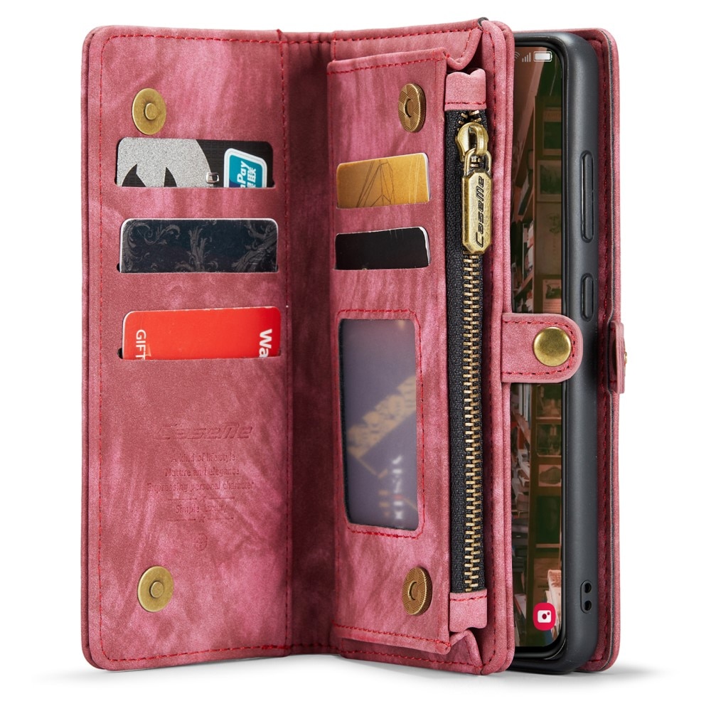 Cover portafoglio Multi-Slot Samsung Galaxy S23 Plus Rosso