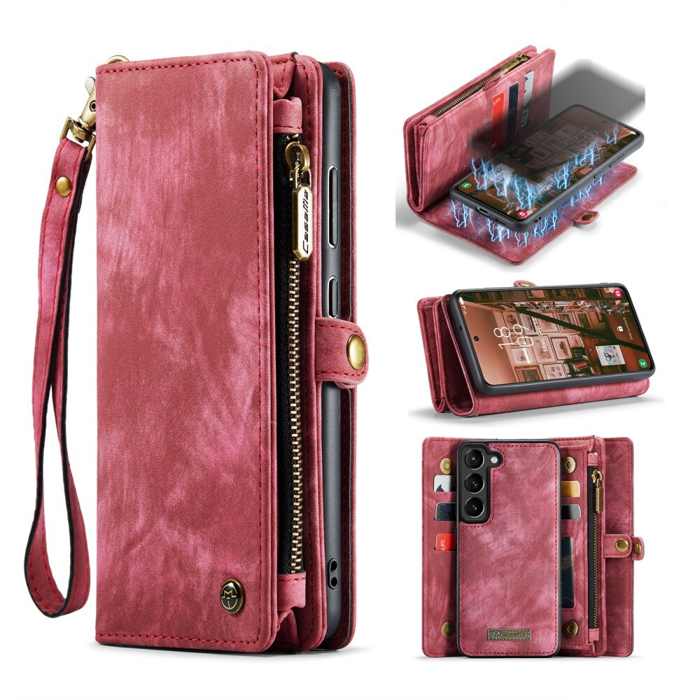 Cover portafoglio Multi-Slot Samsung Galaxy S24 Plus rosso