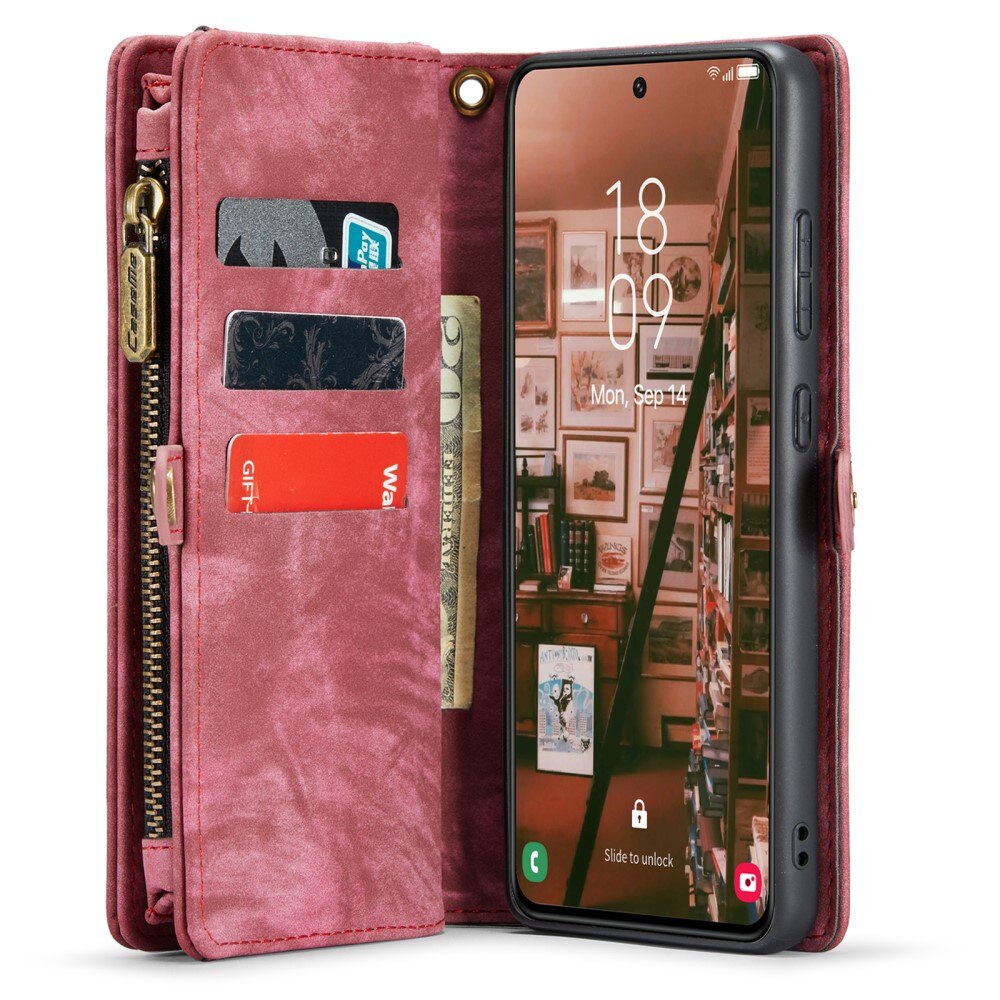 Cover portafoglio Multi-Slot Samsung Galaxy S23 Plus Rosso