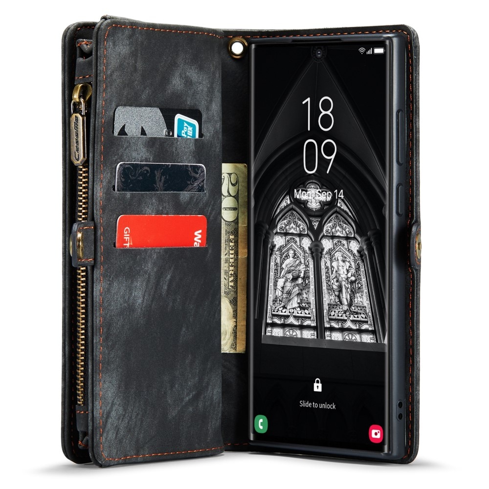 Cover portafoglio Multi-Slot Samsung Galaxy S23 Ultra grigio