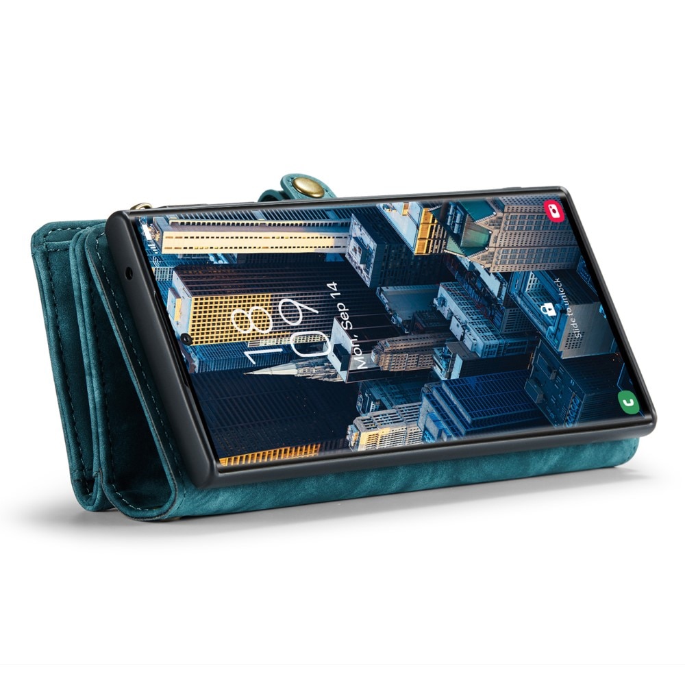 Cover portafoglio Multi-Slot Samsung Galaxy S23 Ultra blu