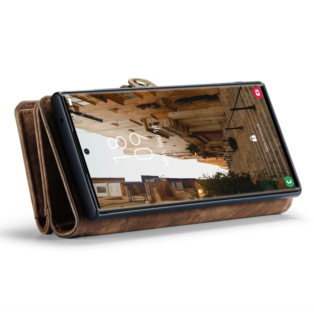 Cover portafoglio Multi-Slot Samsung Galaxy S23 Ultra marrone