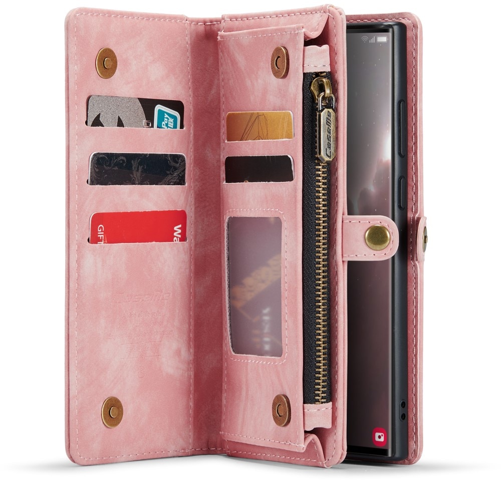 Cover portafoglio Multi-Slot Samsung Galaxy S23 Ultra rosa