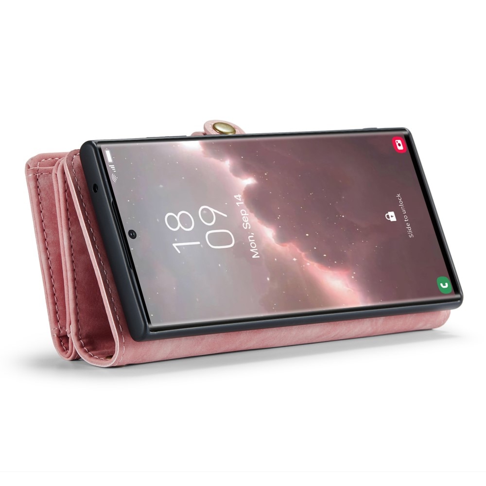 Cover portafoglio Multi-Slot Samsung Galaxy S23 Ultra rosa