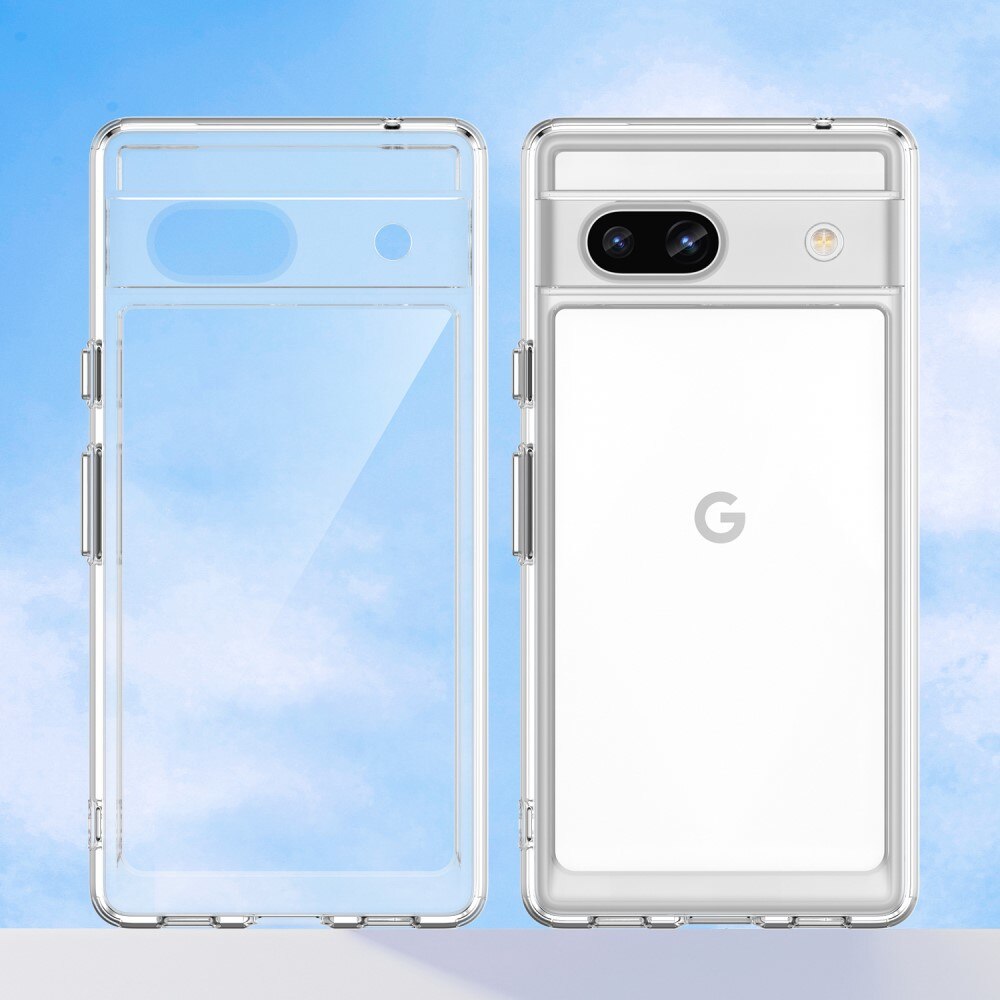 Cover ibrido Crystal Hybrid per Google Pixel 7a, trasparente