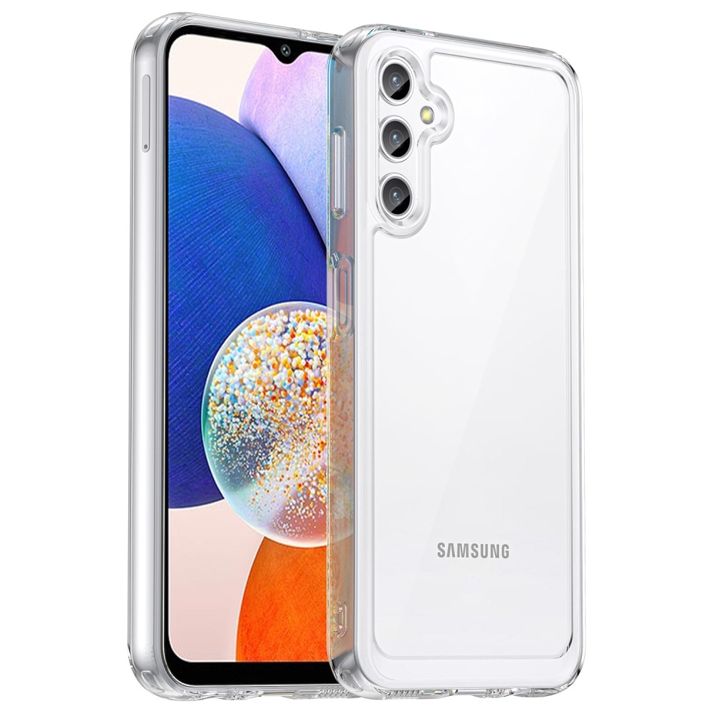 Cover ibrido Crystal Hybrid per Samsung Galaxy A14, trasparente