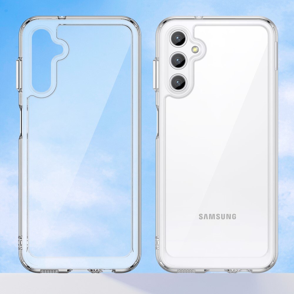 Cover ibrido Crystal Hybrid per Samsung Galaxy A14, trasparente