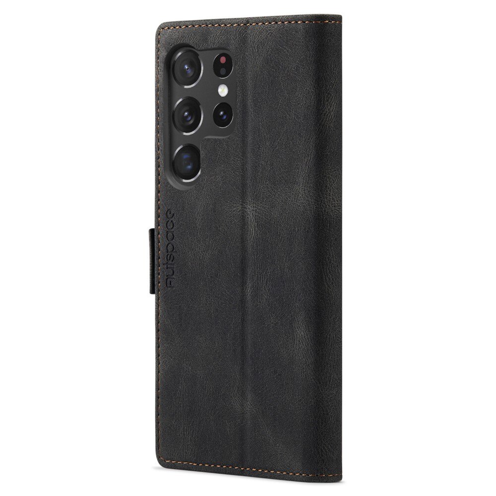 Custodia-portafoglio anti-RFID per Samsung Galaxy S23 Ultra nero