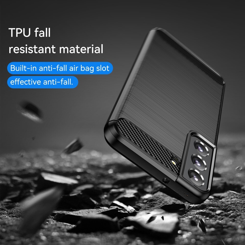Cover TPU Brushed Samsung Galaxy S23 Plus Nero