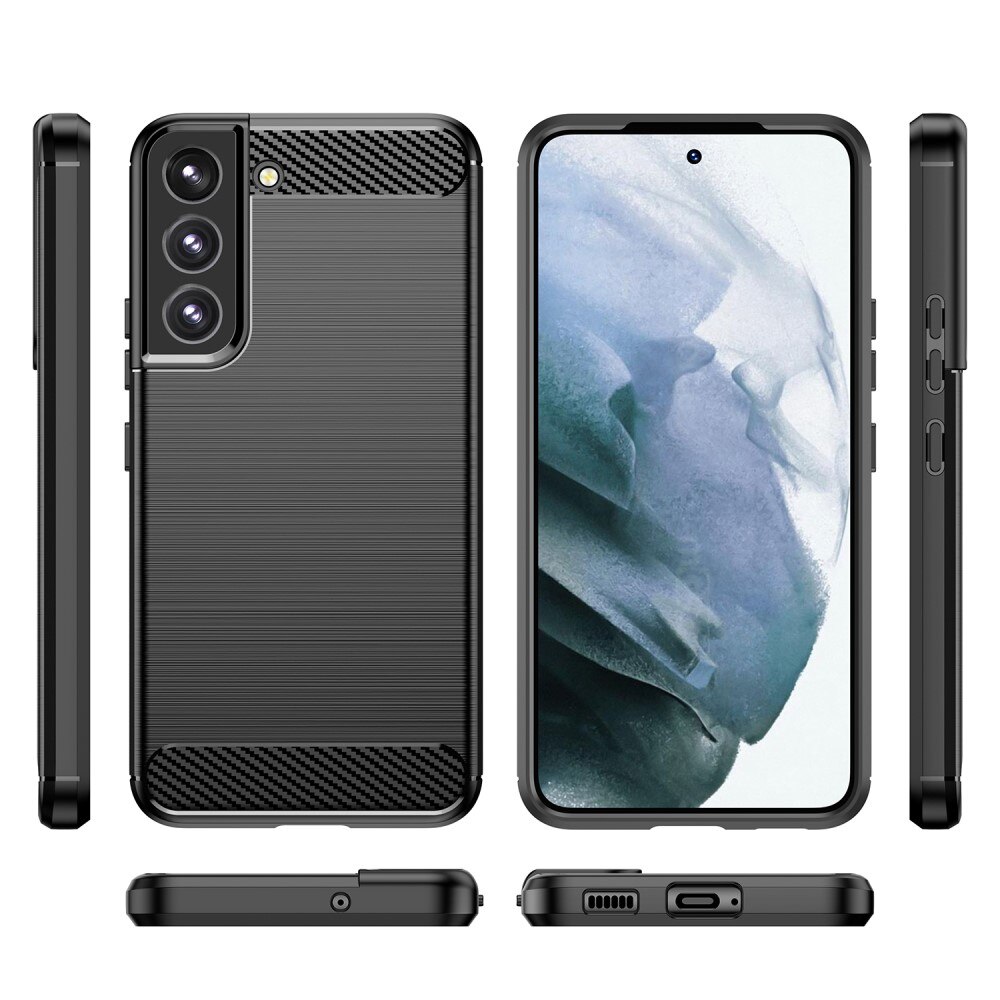 Cover TPU Brushed Samsung Galaxy S23 Plus Nero