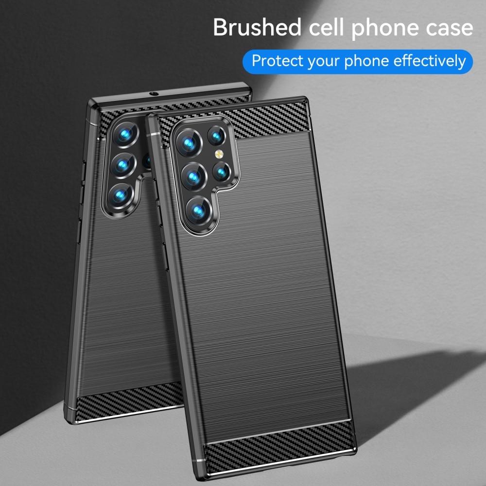 Cover TPU Brushed Samsung Galaxy S23 Ultra Black