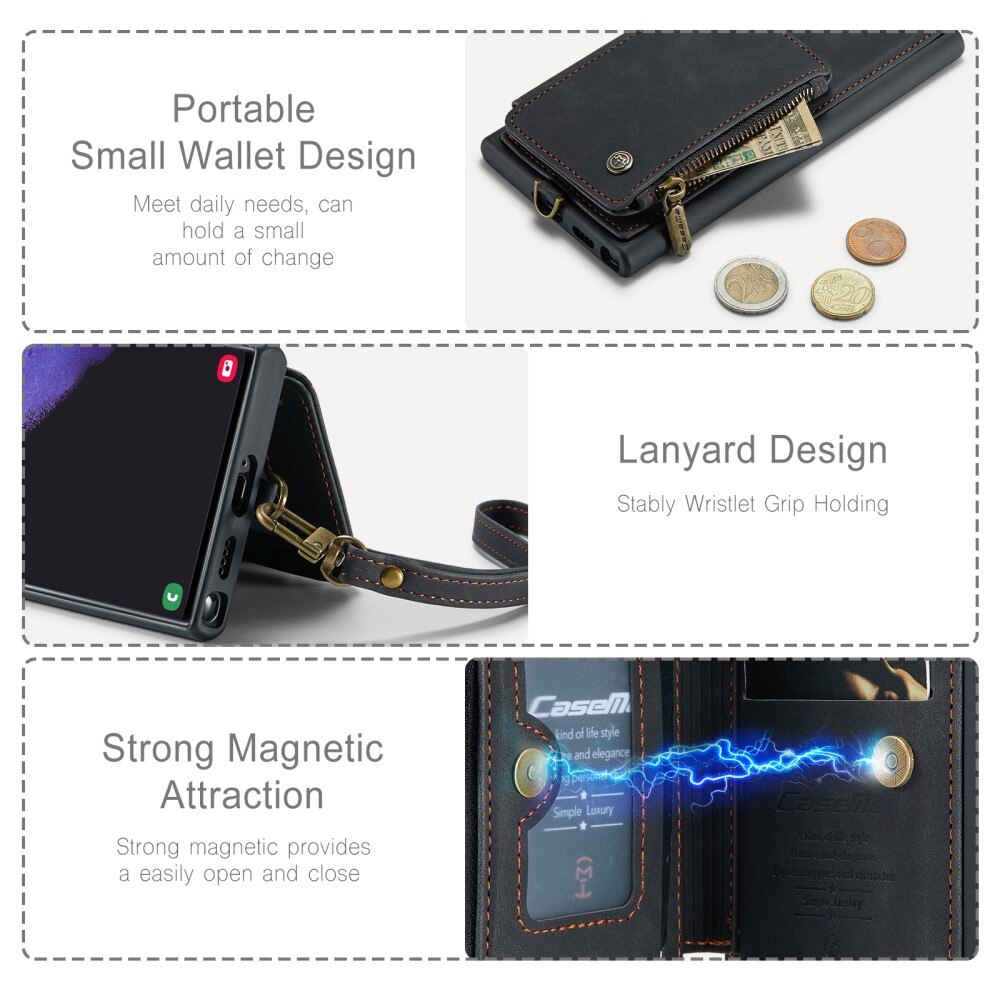 Cover Multi-Slot Samsung Galaxy S23 Ultra nero