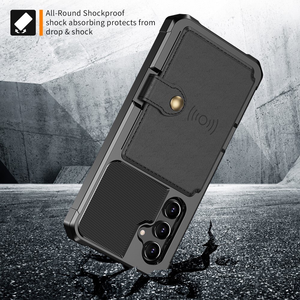 Cover con portacarte Tough Multi-slot Samsung Galaxy A54 nero