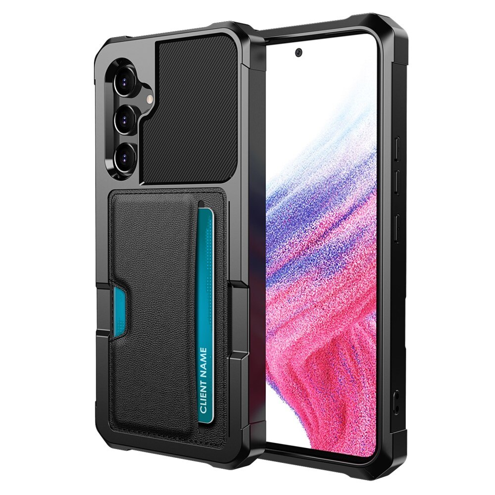 Cover Tough Card Case Samsung Galaxy A54 nero