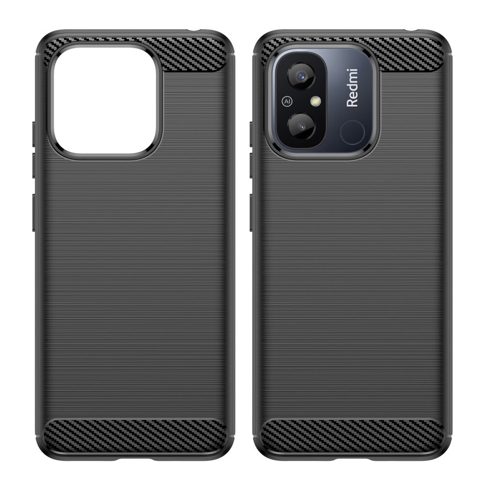 Cover TPU Brushed Xiaomi Redmi 12C Nero