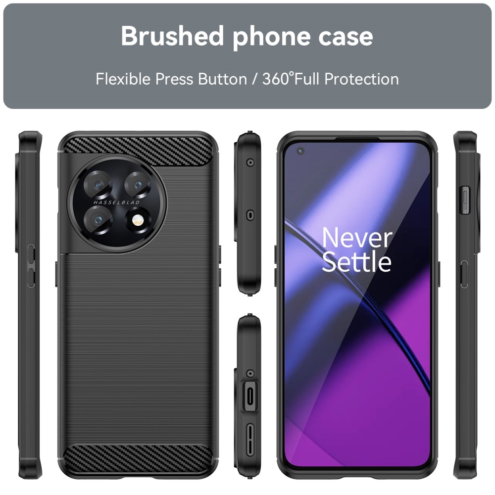 Cover TPU Brushed OnePlus 11 Black