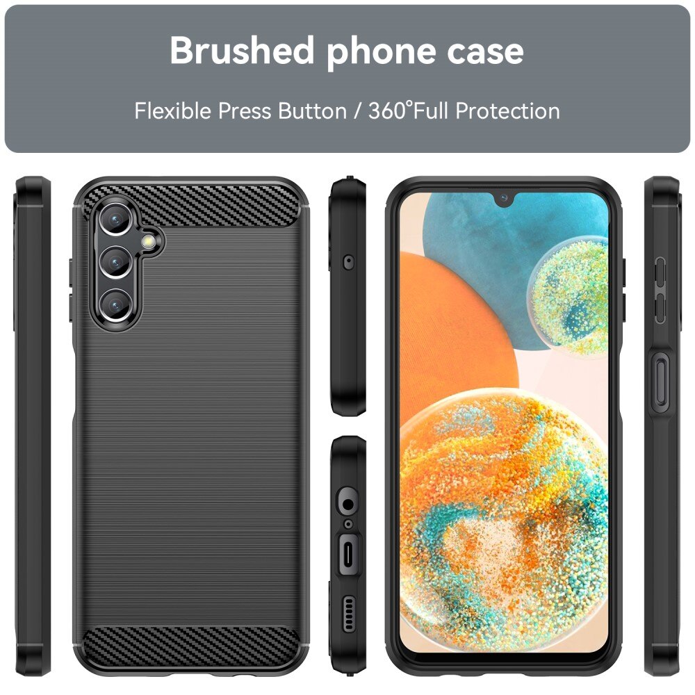 Cover TPU Brushed Samsung Galaxy A14 Nero