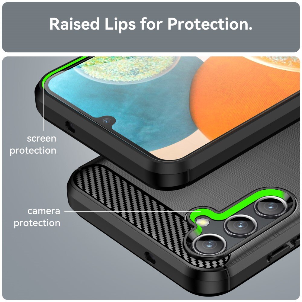 Cover TPU Brushed Samsung Galaxy A14 Nero