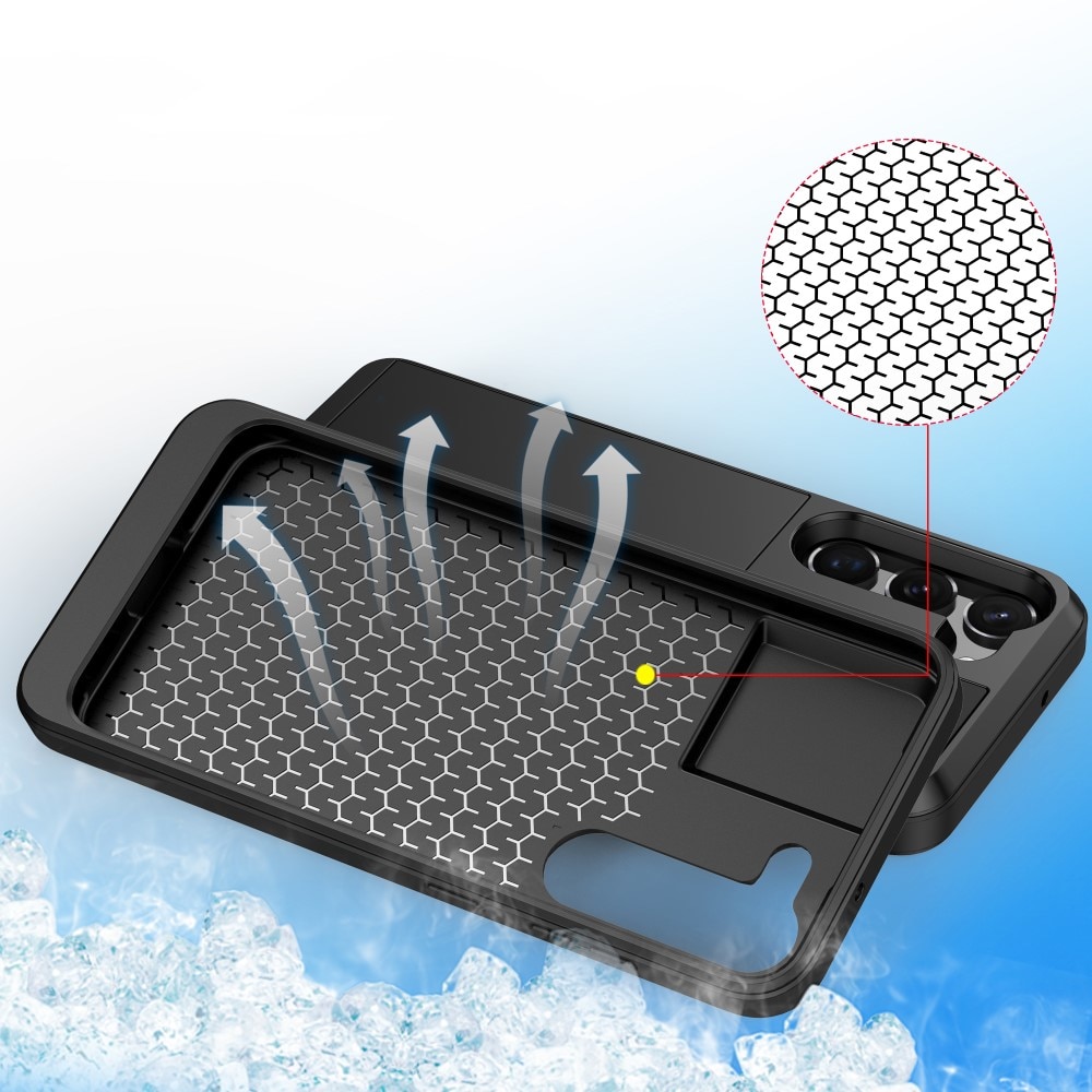 Cover portacarte Samsung Galaxy S23 Plus Nero