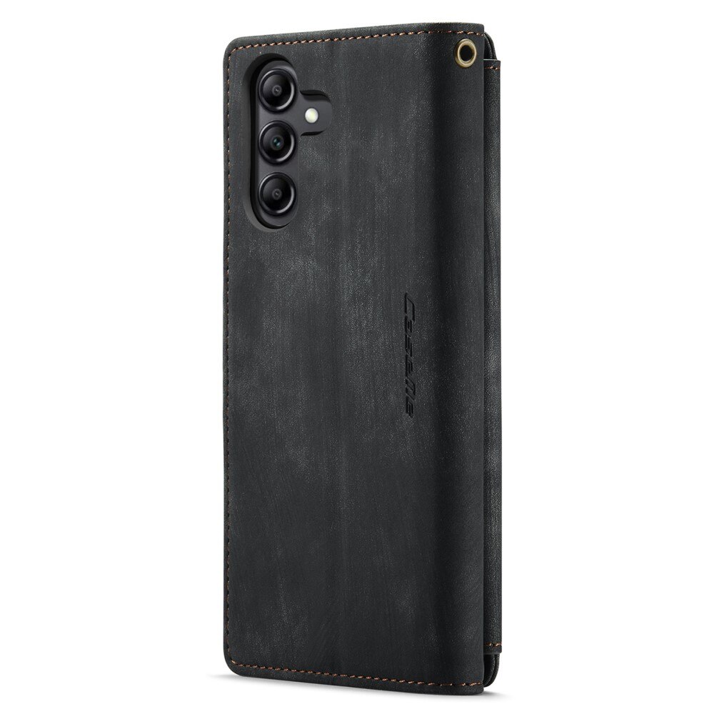 Custodie a portafoglio Zipper Samsung Galaxy A14 Nero