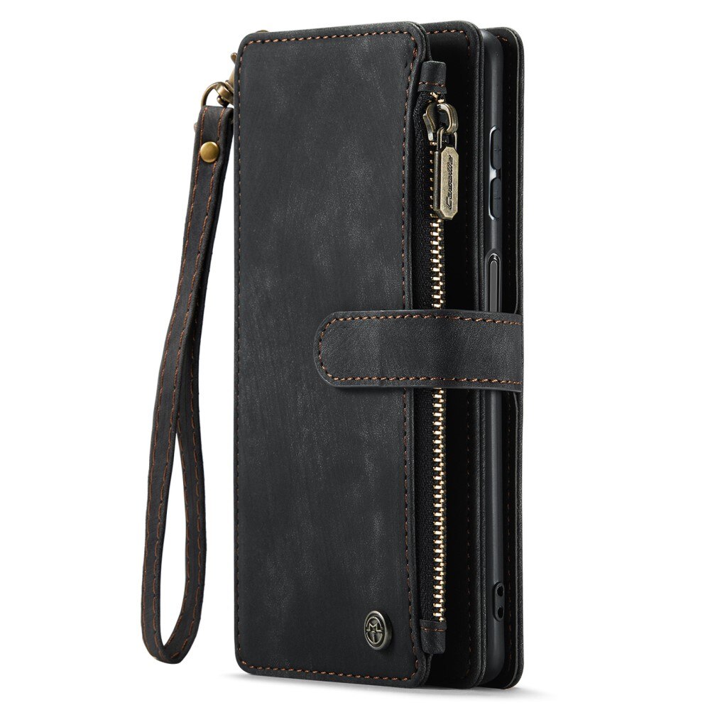 Custodie a portafoglio Zipper Samsung Galaxy A14 Nero