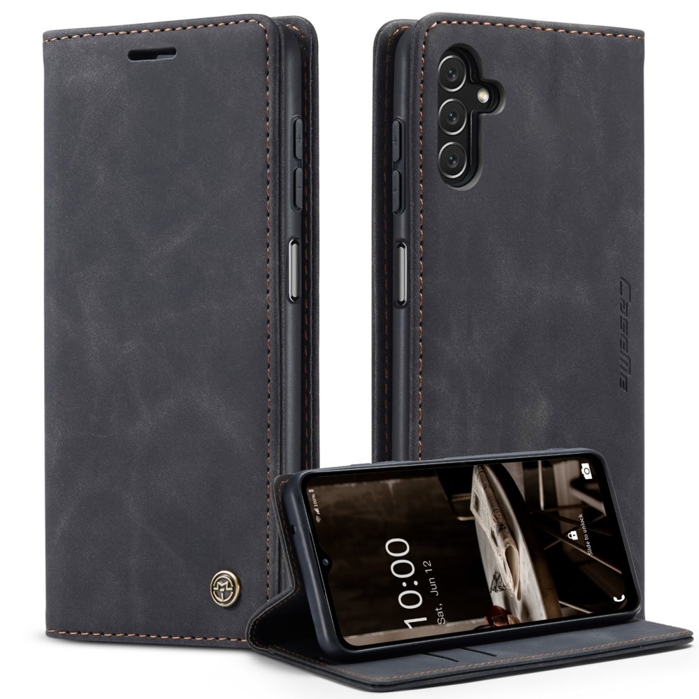 Custodie a portafoglio sottili Samsung Galaxy A14 nero