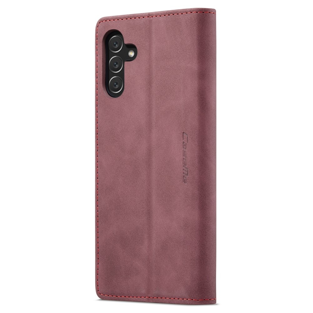 Custodie a portafoglio sottili Samsung Galaxy A14 Rosso