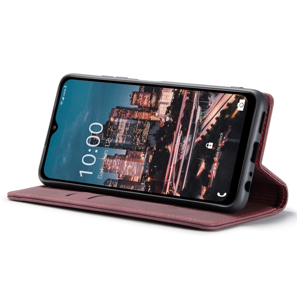Custodie a portafoglio sottili Samsung Galaxy A14 Rosso