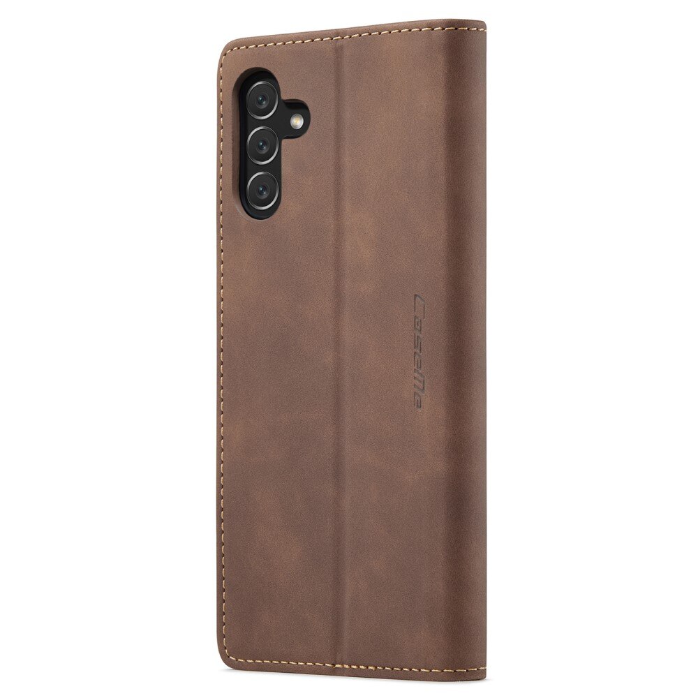 Custodie a portafoglio sottili Samsung Galaxy A14 Marrone