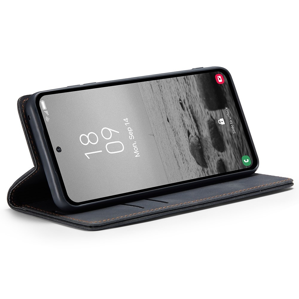 Custodie a portafoglio sottili Samsung Galaxy A54 nero