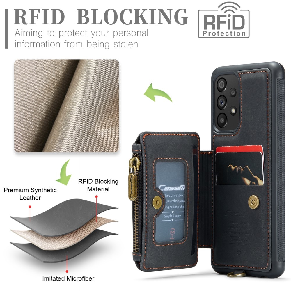 Cover Multi-Slot anti-RFID Samsung Galaxy A54 nero