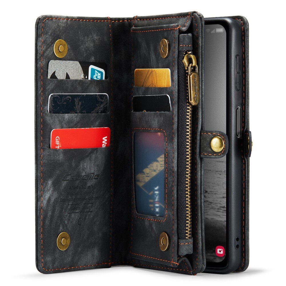 Cover portafoglio Multi-Slot Samsung Galaxy A14 Grigio