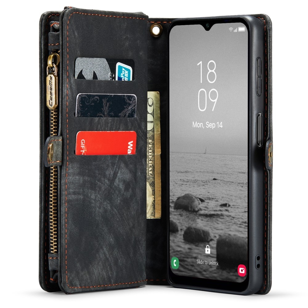 Cover portafoglio Multi-Slot Samsung Galaxy A14 grigio