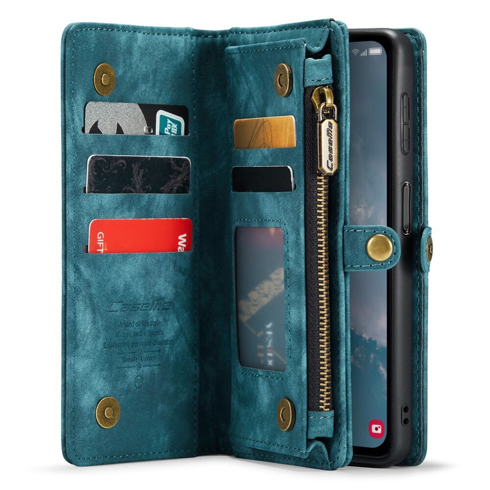 Cover portafoglio Multi-Slot Samsung Galaxy A14 Blu