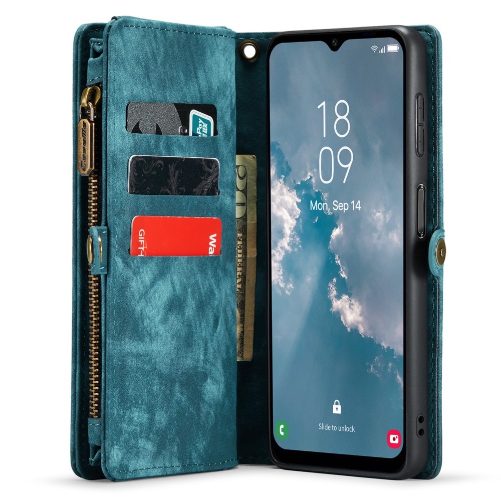 Cover portafoglio Multi-Slot Samsung Galaxy A14 Blu