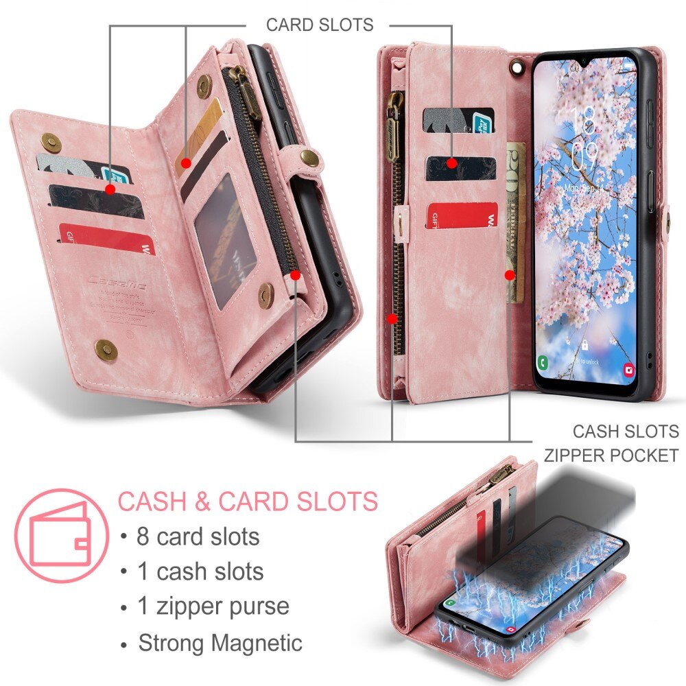 Cover portafoglio Multi-Slot Samsung Galaxy A14 rosa