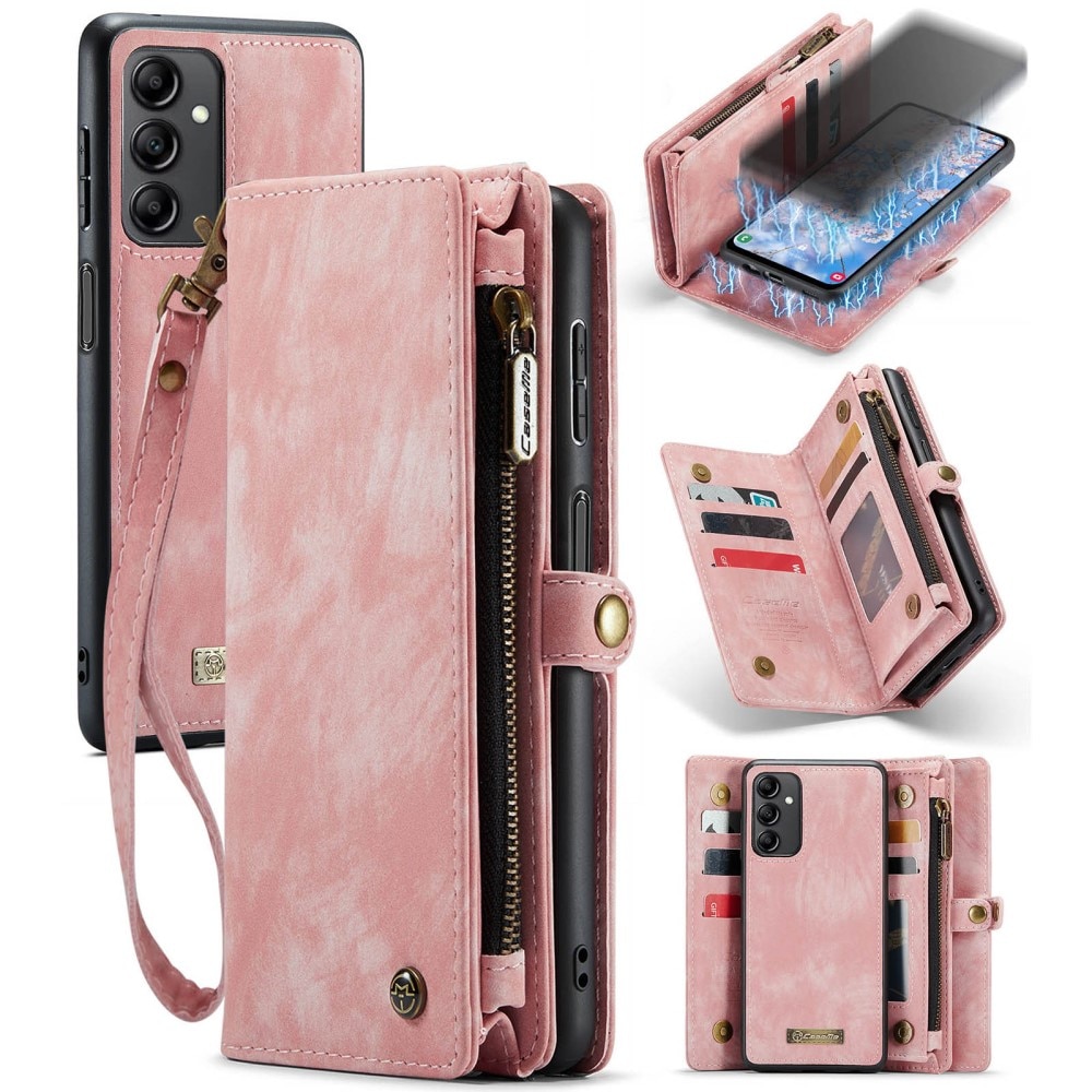 Cover portafoglio Multi-Slot Samsung Galaxy A14 rosa